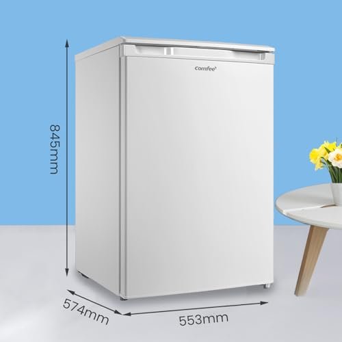 COMFEE' RCU83WH2(E) 88L Freestanding Under Counter Freezer, 55cm Wide, Reversible Door - Image 8