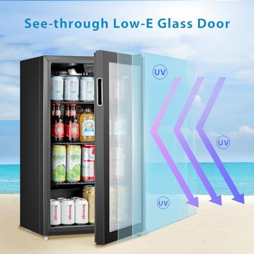 COMFEE' RCZ99BG2(E) Under Counter Beer & Drinks Fridge-93L Capacity,Holds up to 115 Cans - Image 9