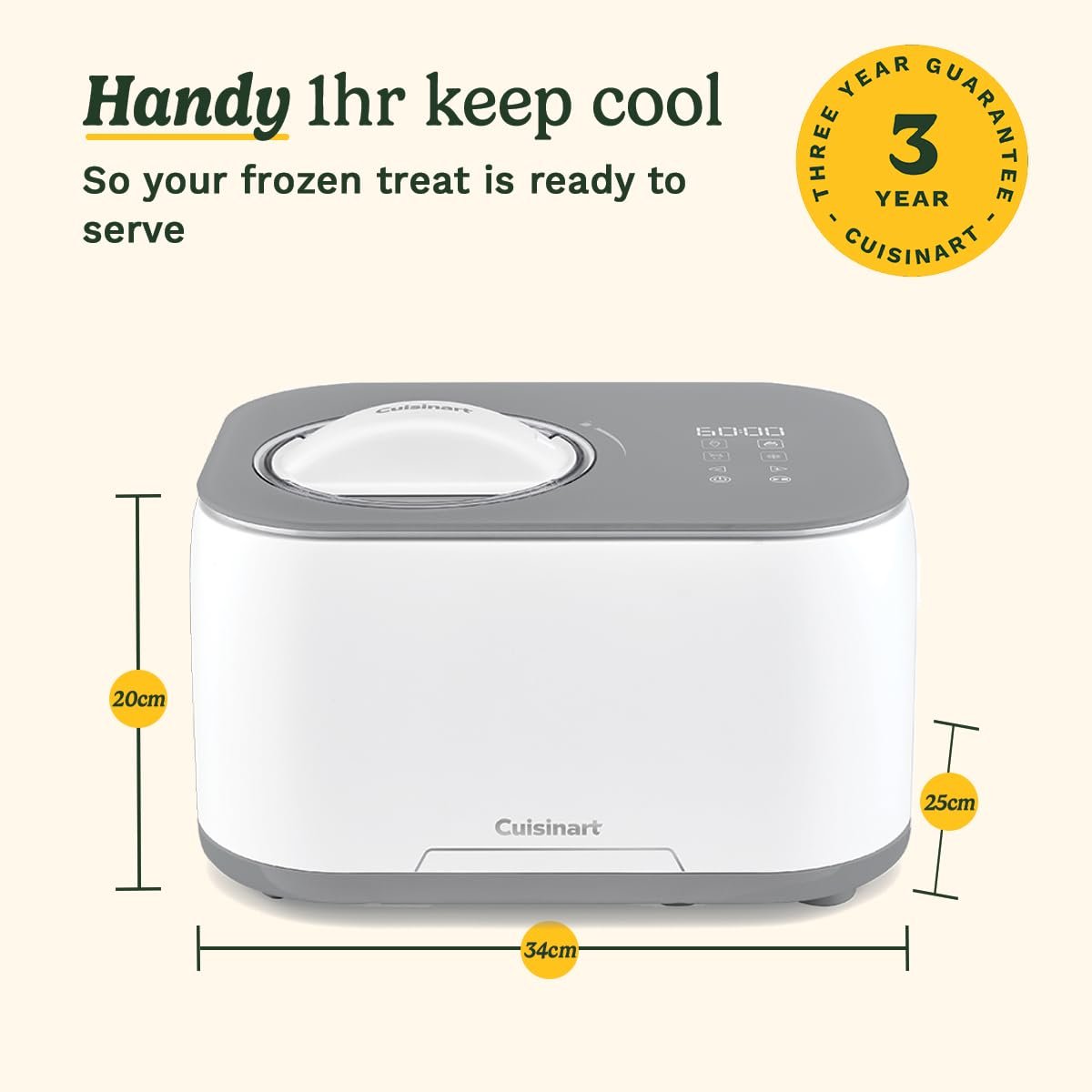 Cuisinart FreezeEase Ice Cream and Gelato Maker- Self freezing ice cream maker - Image 8