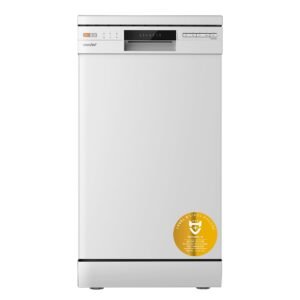 COMFEE' Freestanding Dishwasher CDWEF1034BW-UK 45cm Width, Slimline Dishwasher with 10 place settings