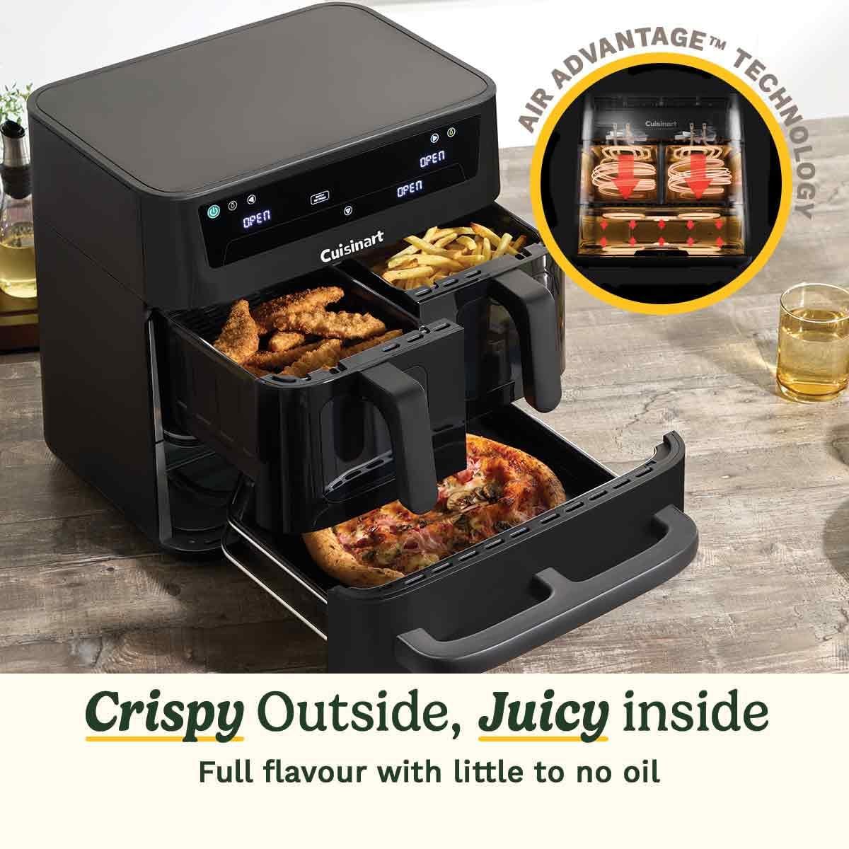 Cuisinart Tri Zone 13.6L Air Fryer & Oven | PFAS-Free | XXXL capacity | 3 Independent Cooking Zones - Image 5