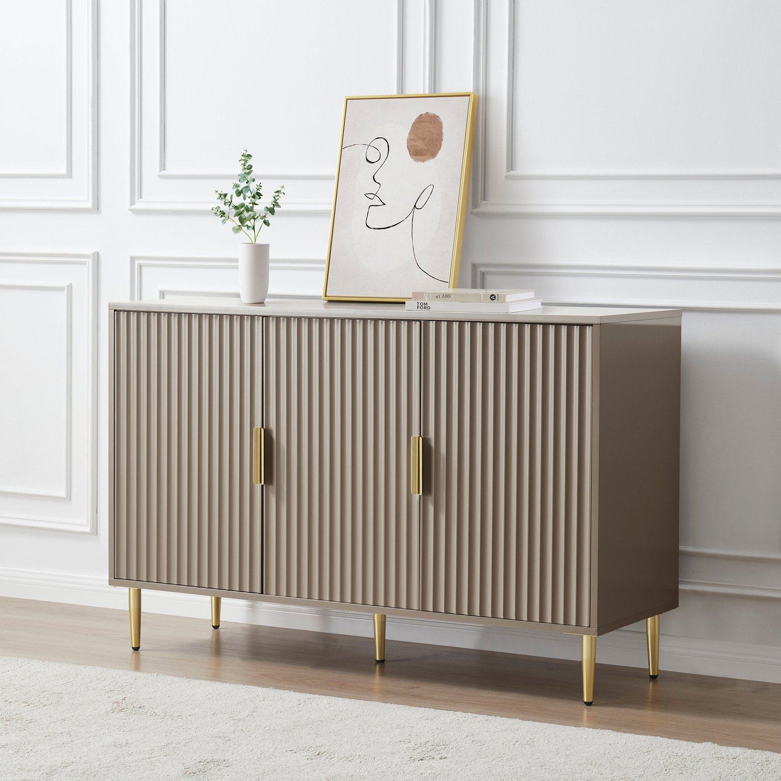 Evie Large Sideboard - Taupe - Image 2