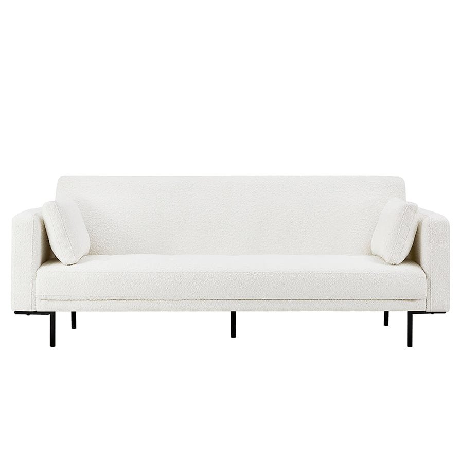 Hudson Bouclé Click Clack Sofa Bed - Off White - Image 2