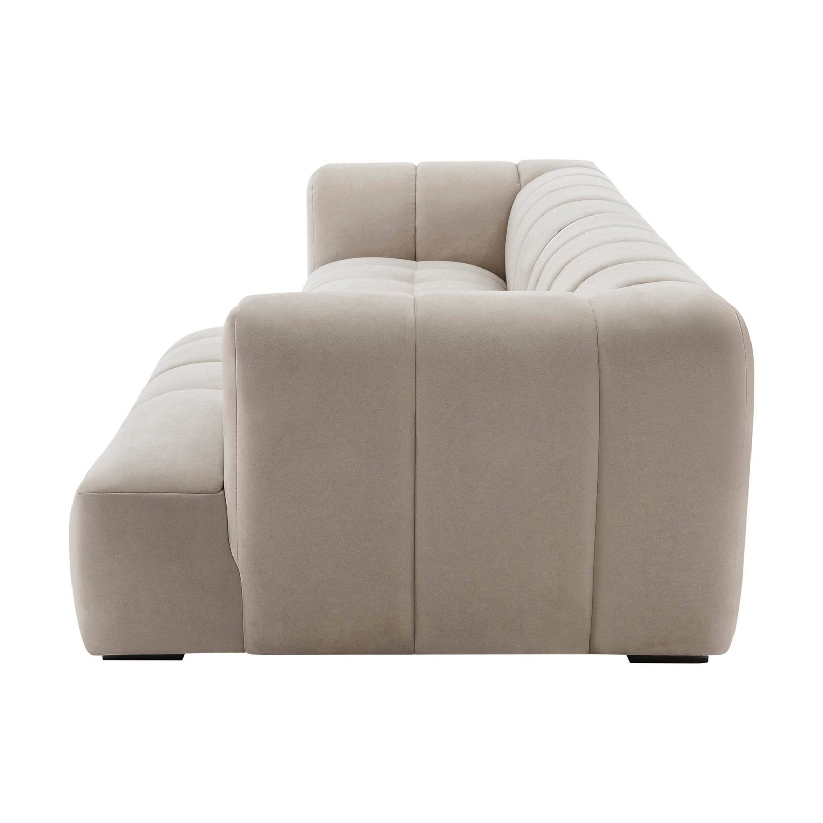 Manhattan Right Hand Large Chaise Sofa - Stone - Image 5