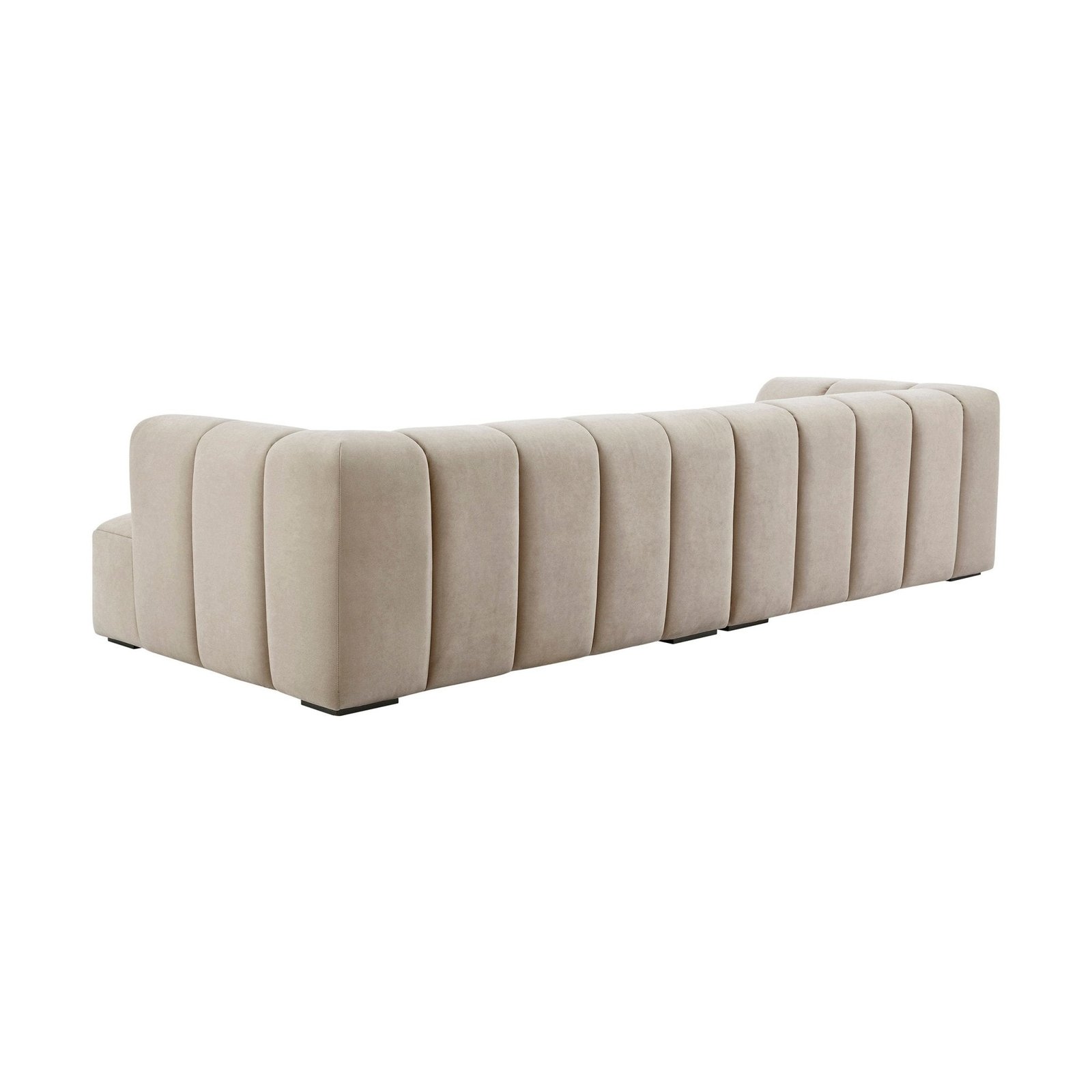 Manhattan Right Hand Large Chaise Sofa - Stone - Image 3
