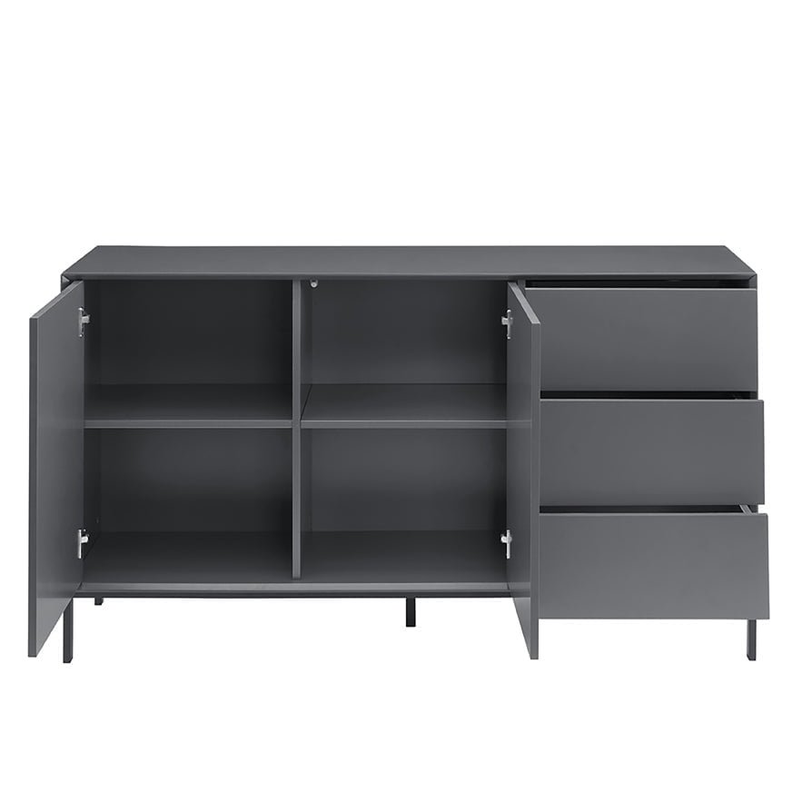 Nova Large Sideboard with Drawers - Charcoal - Image 7