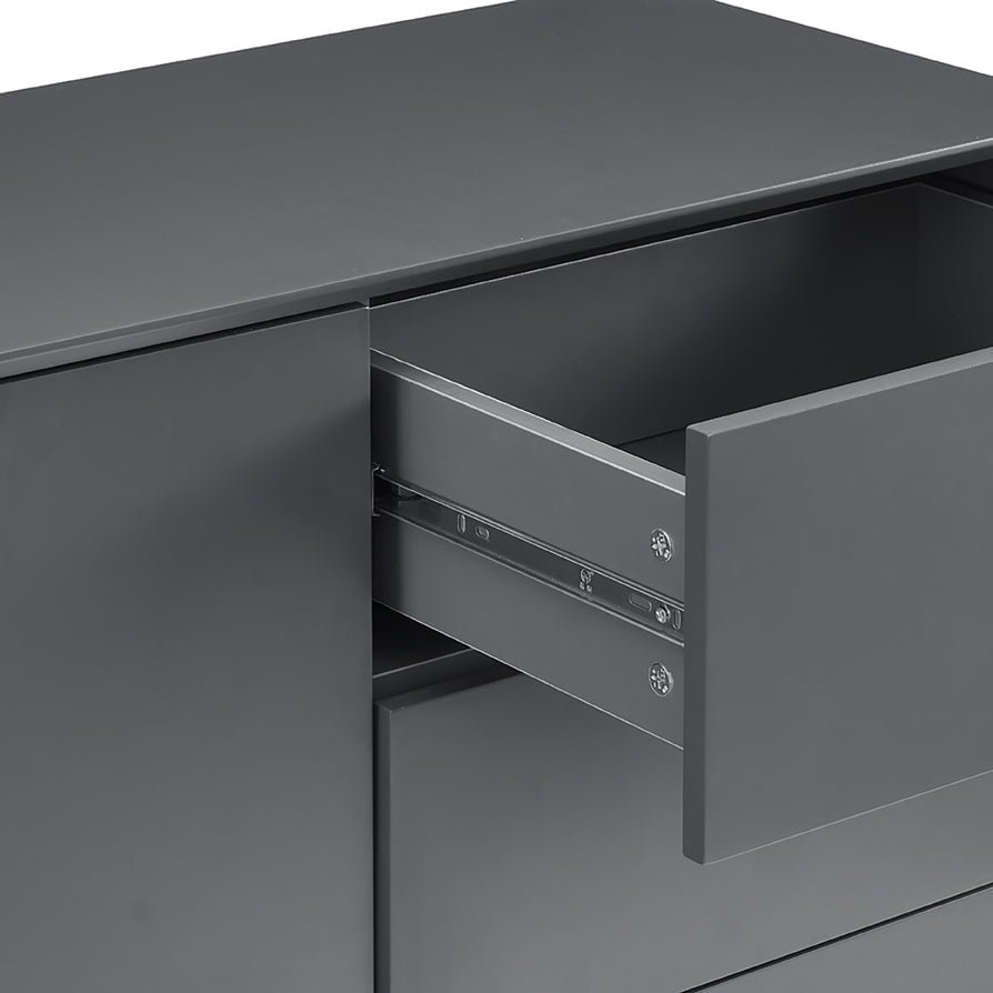 Nova Large Sideboard with Drawers - Charcoal - Image 4