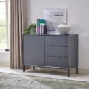 Nova Small Sideboard with Drawers - Charcoal