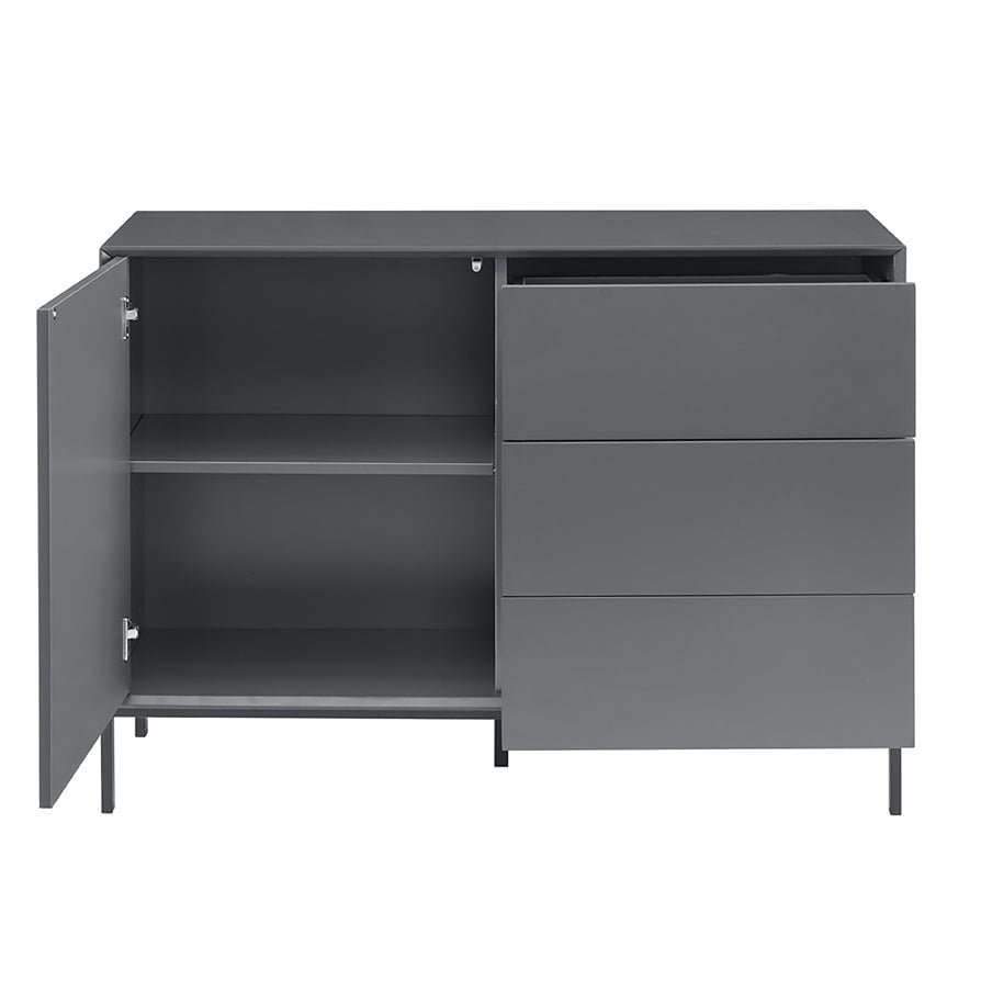 Nova Small Sideboard with Drawers - Charcoal - Image 8