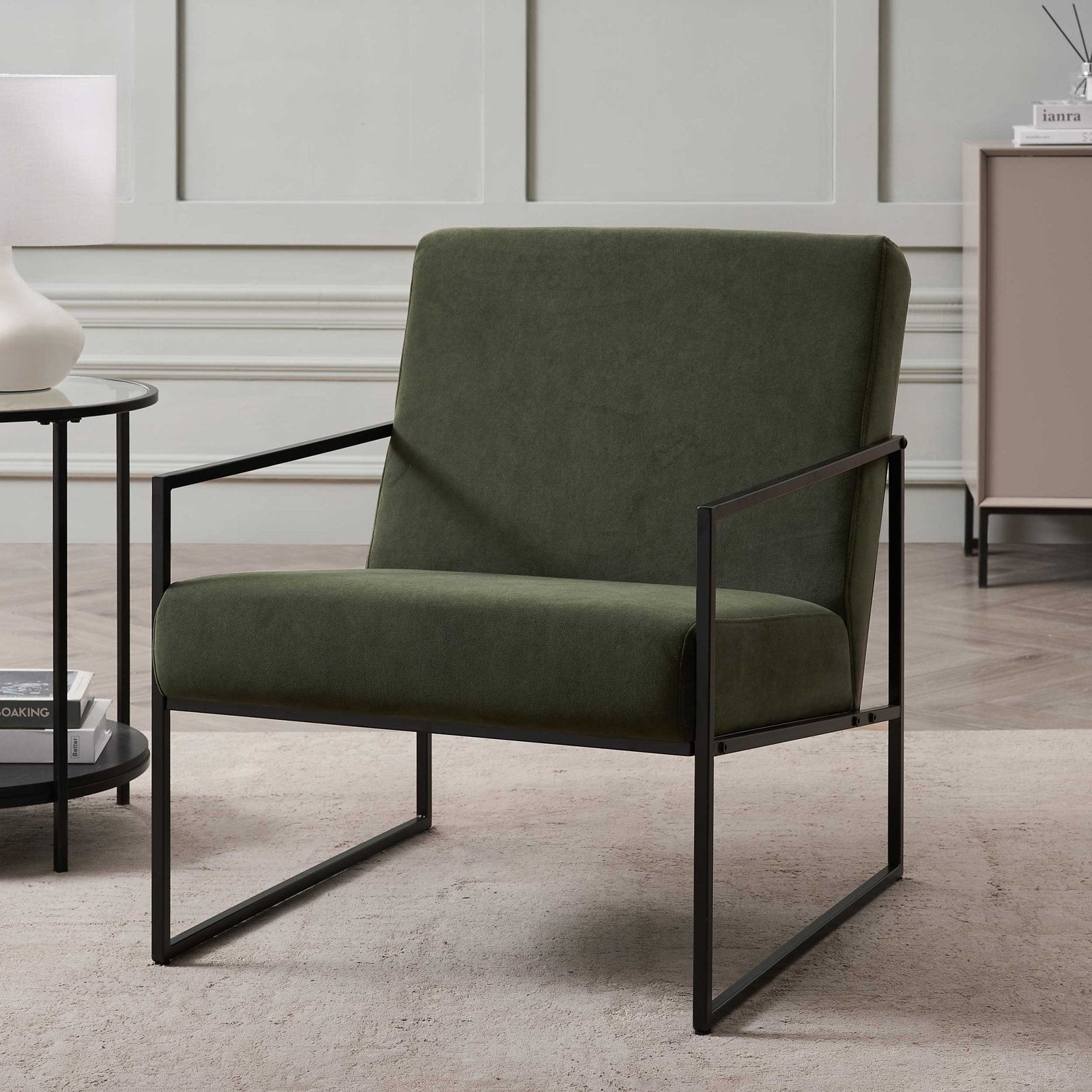 Rae Accent Chair - Dark Olive