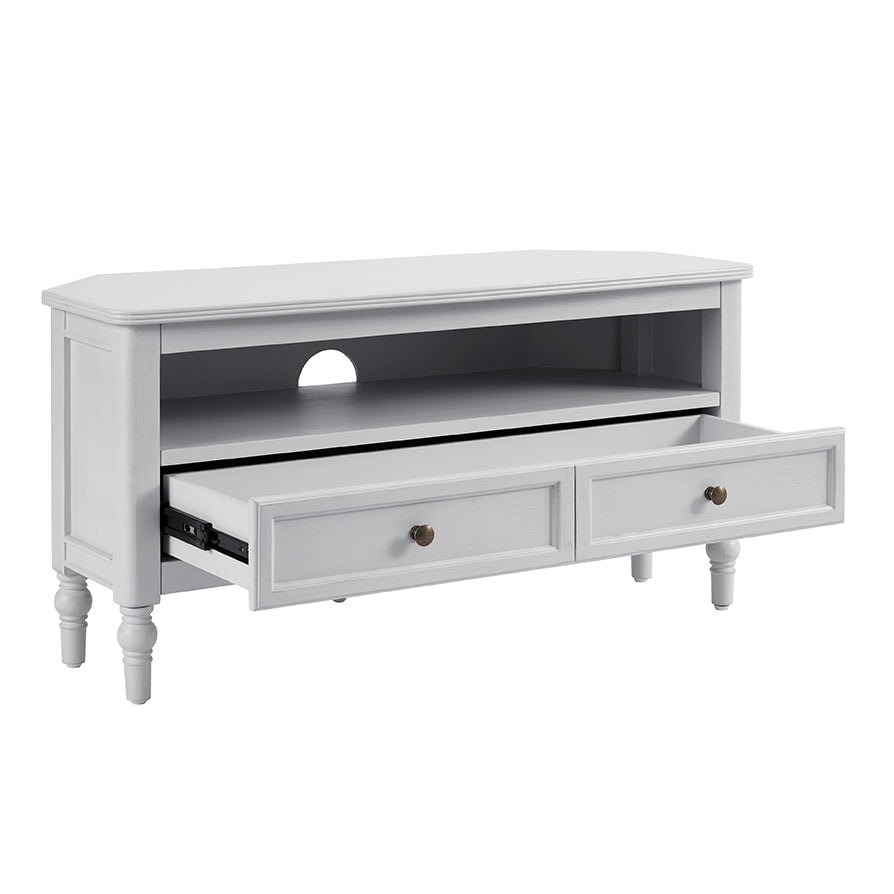 Ruby 100cm Corner TV Unit - Washed Stone - Image 6