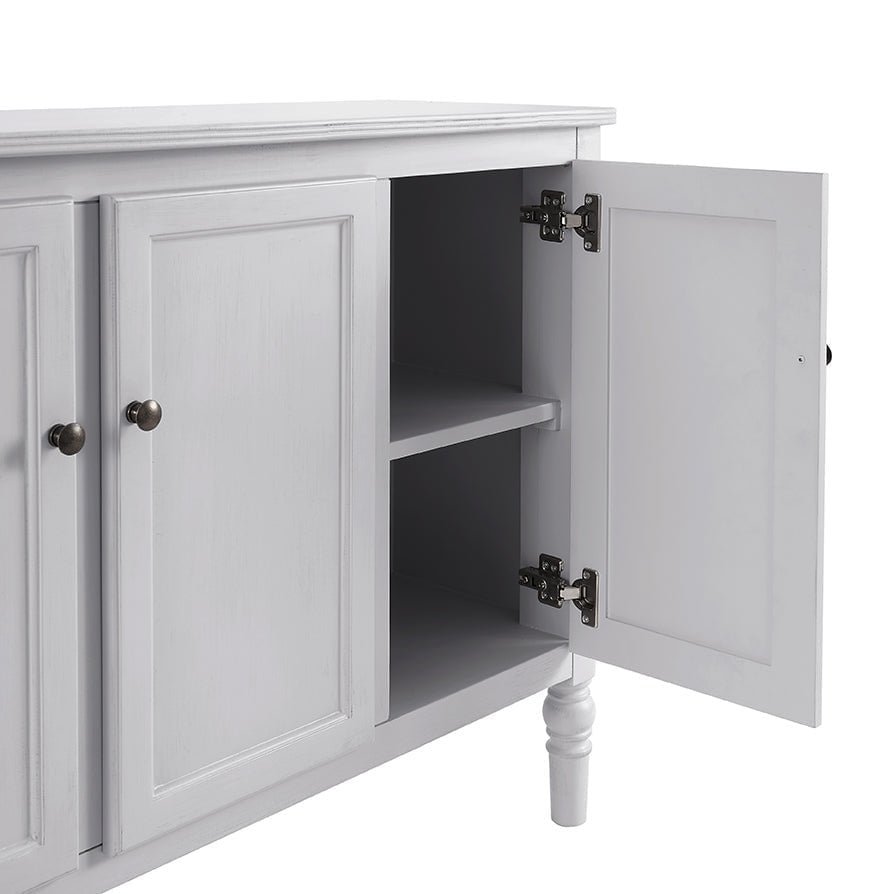 Ruby 4 Door Sideboard - Washed Stone - Image 9