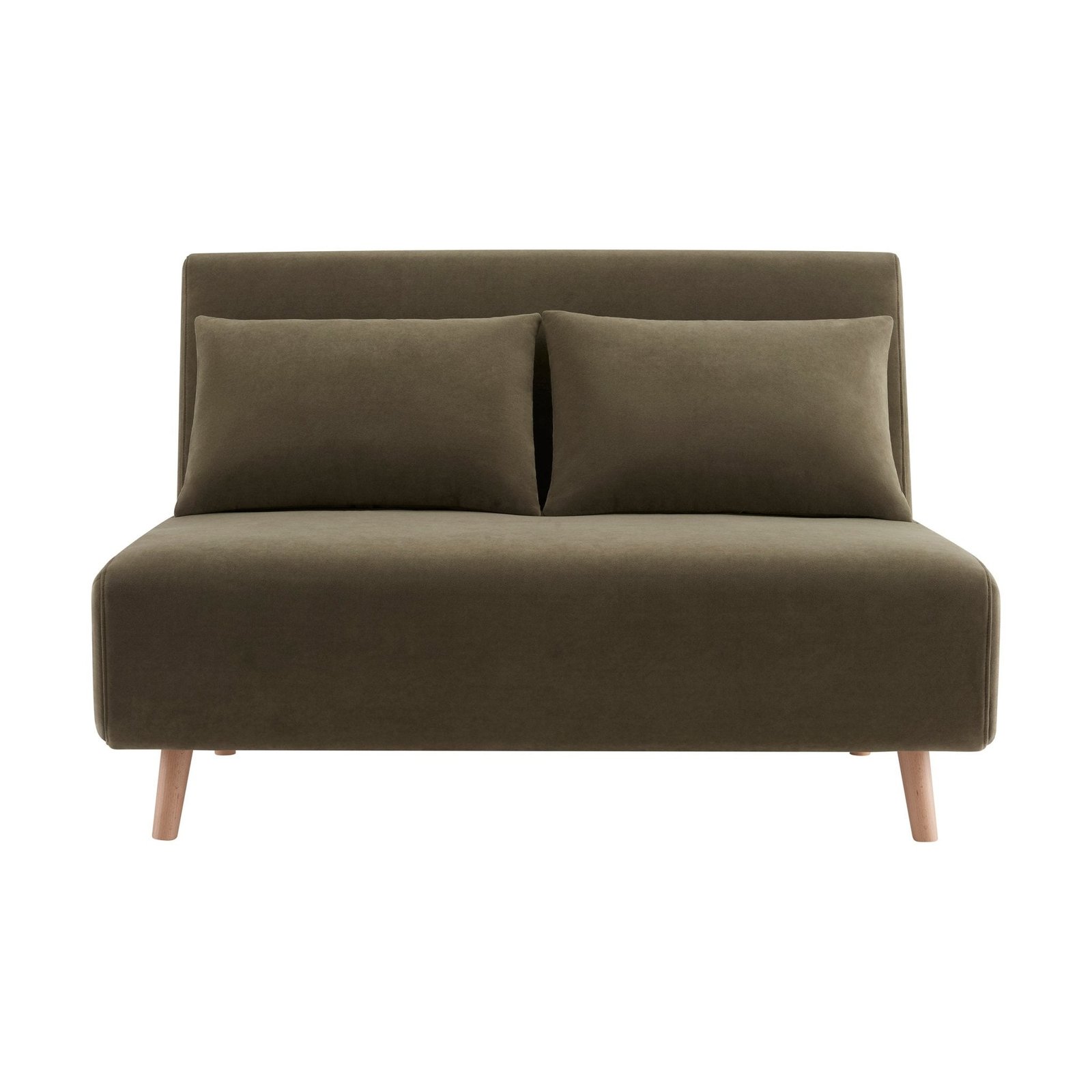 Seattle Double Click Clack Sofa Bed - Olive Green - Image 3