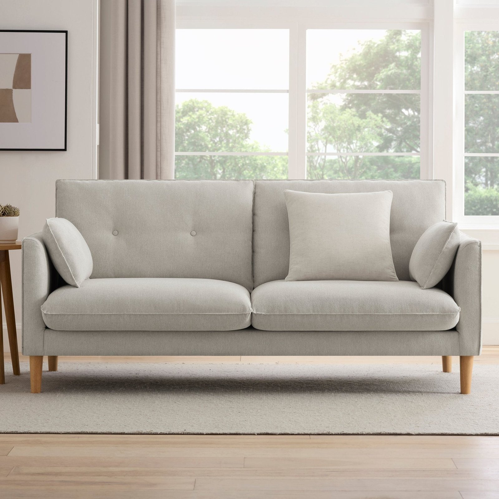 Shoreditch 3 Seater Sofa - Natural - Image 2