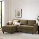 Sloane Left Hand Storage Chaise Sofa - Olive