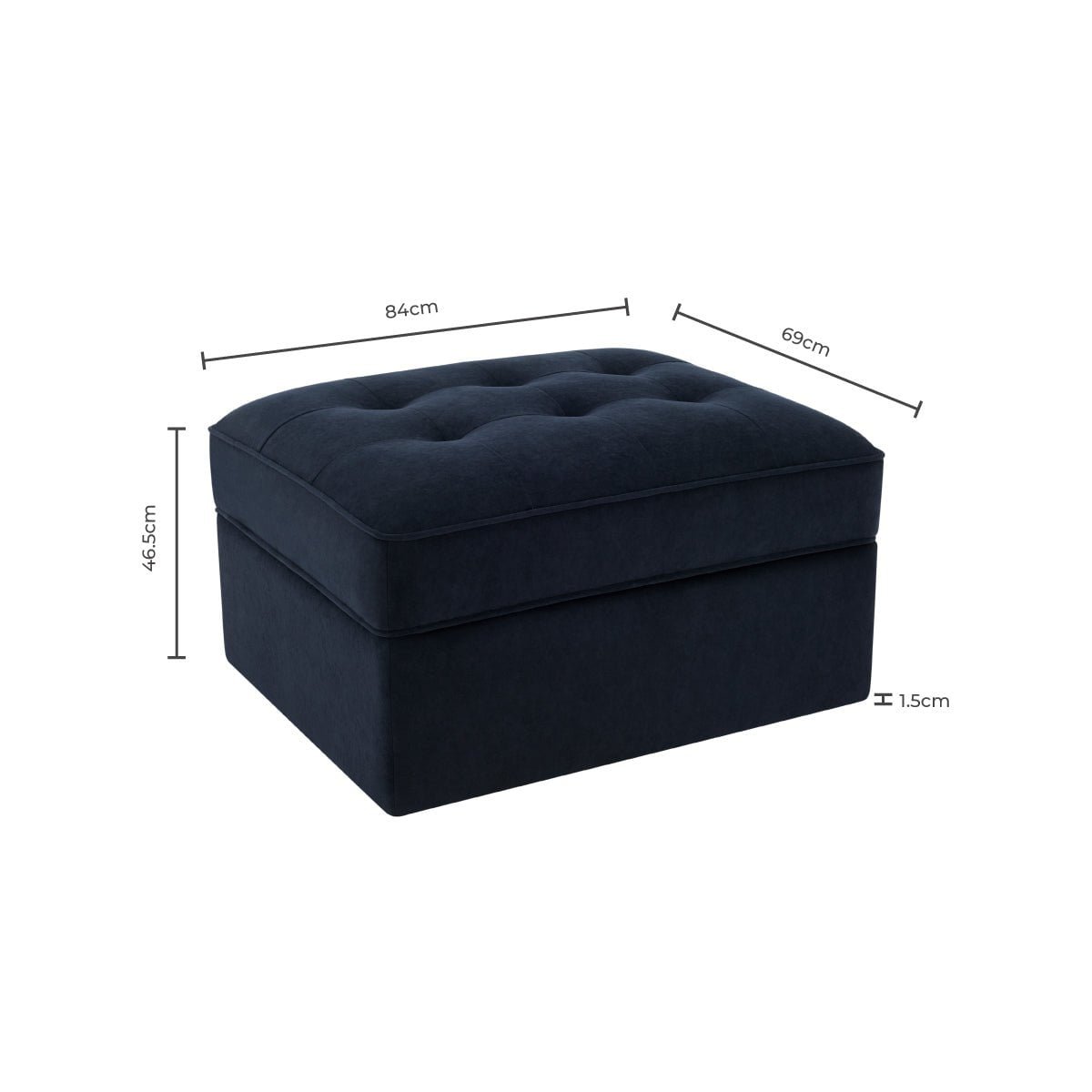 Sloane Ottoman Storage Pouffe - Olive - Image 6