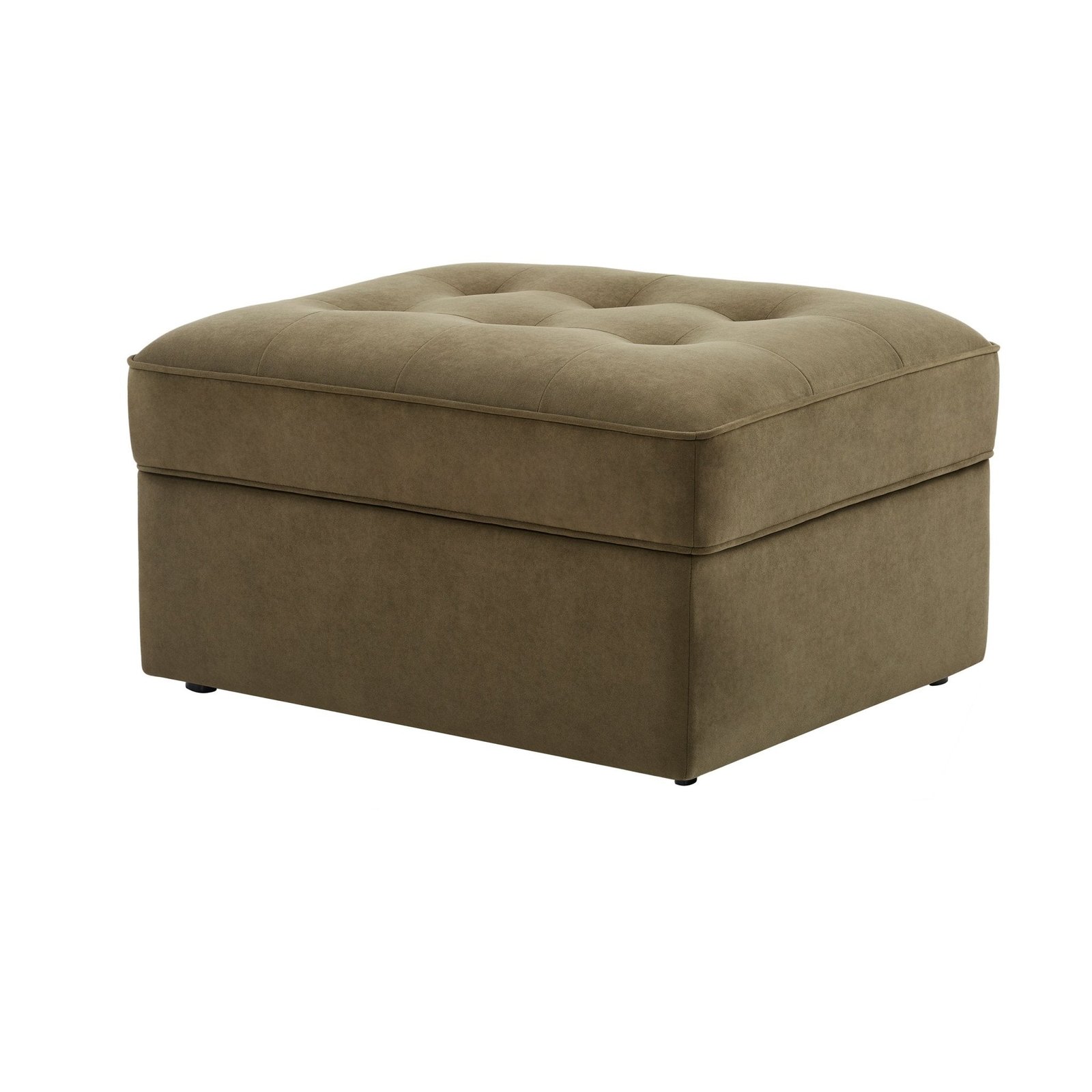 Sloane Ottoman Storage Pouffe - Olive - Image 3