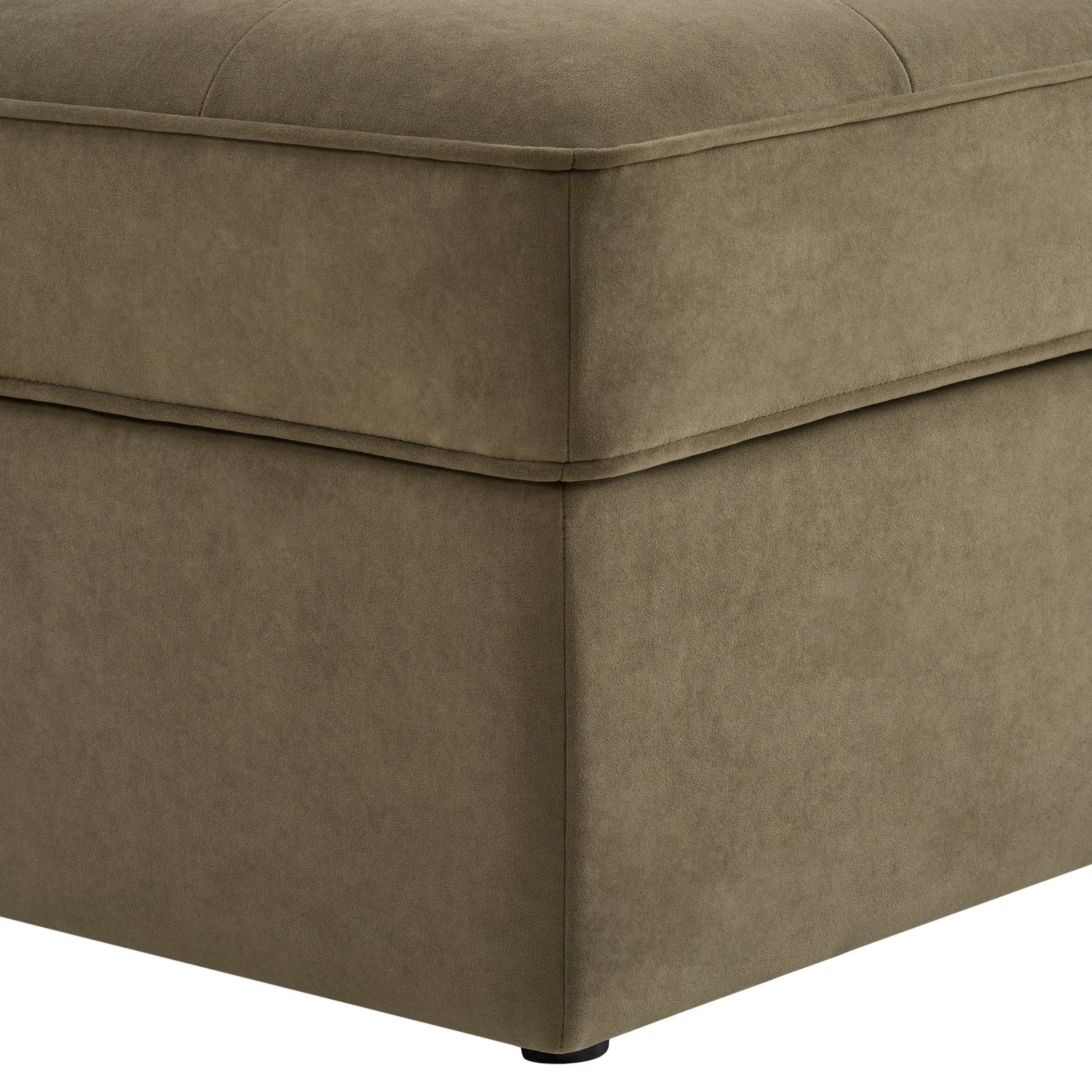 Sloane Ottoman Storage Pouffe - Olive - Image 4