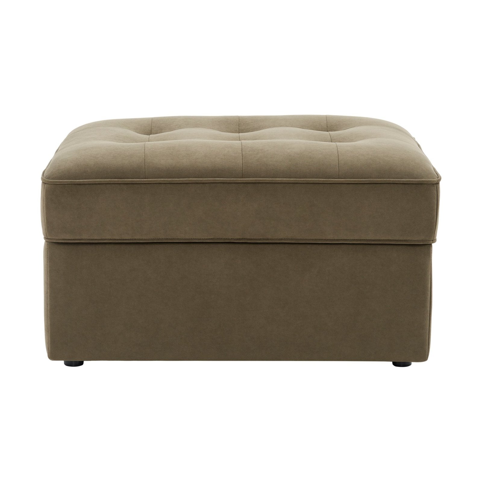 Sloane Ottoman Storage Pouffe - Olive - Image 2