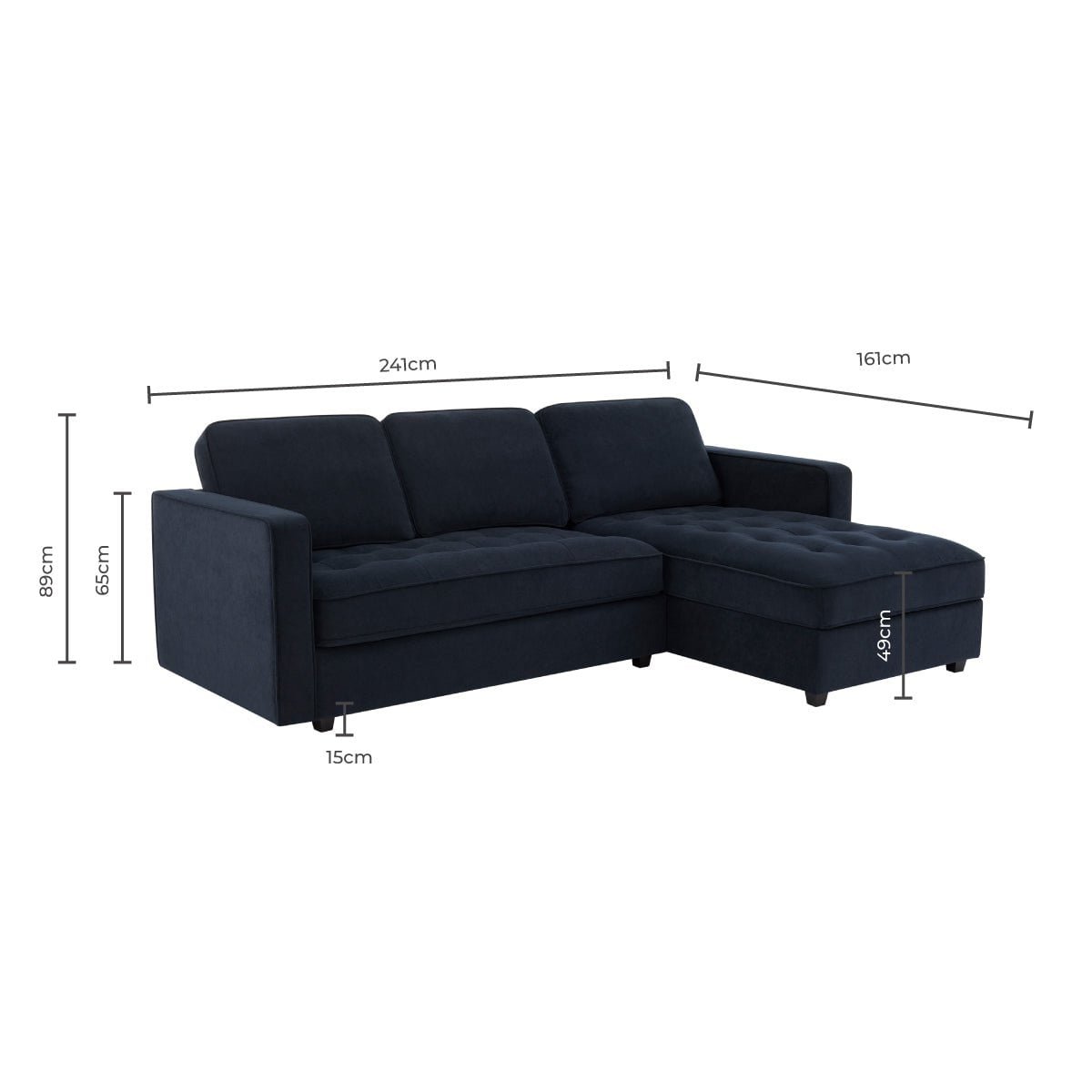 Sloane Right Hand Storage Chaise Sofa - Olive - Image 8