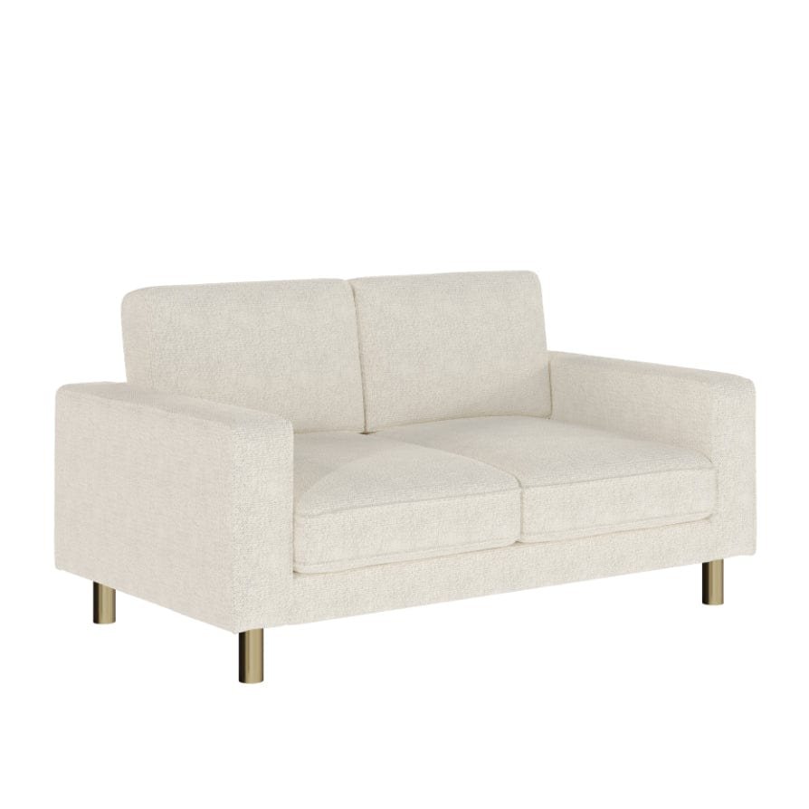 Soho Bouclé 2 Seater Sofa - Ivory - Image 4