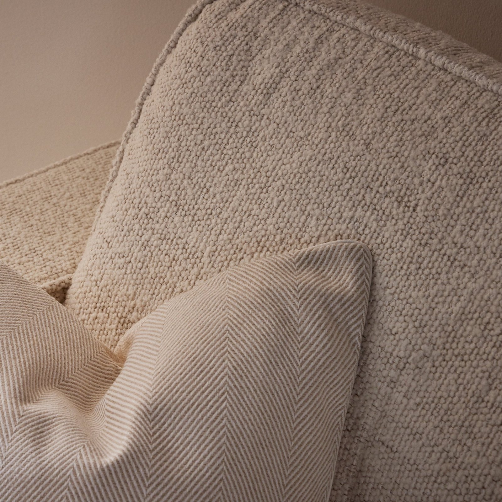 Soho Bouclé 2 Seater Sofa - Ivory - Image 2