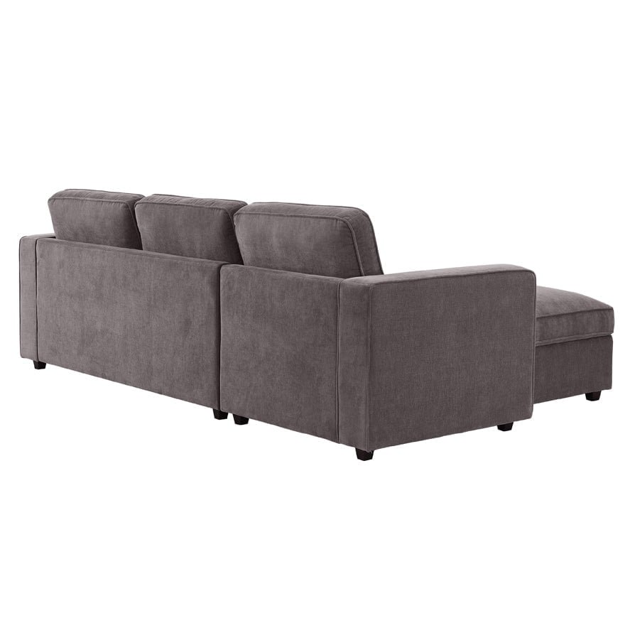 Soho Left Hand Storage Chaise Sofa - Grey - Image 6