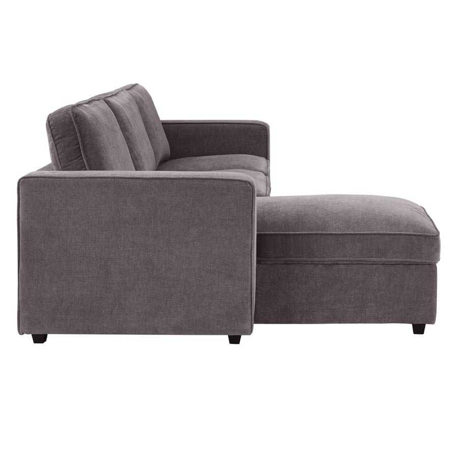 Soho Left Hand Storage Chaise Sofa - Grey - Image 7