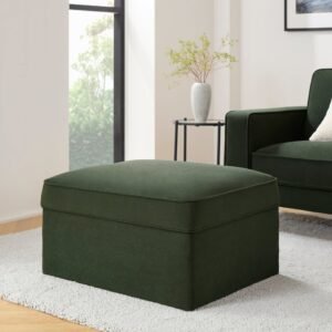 Soho Ottoman Storage Pouffe - Dark Olive