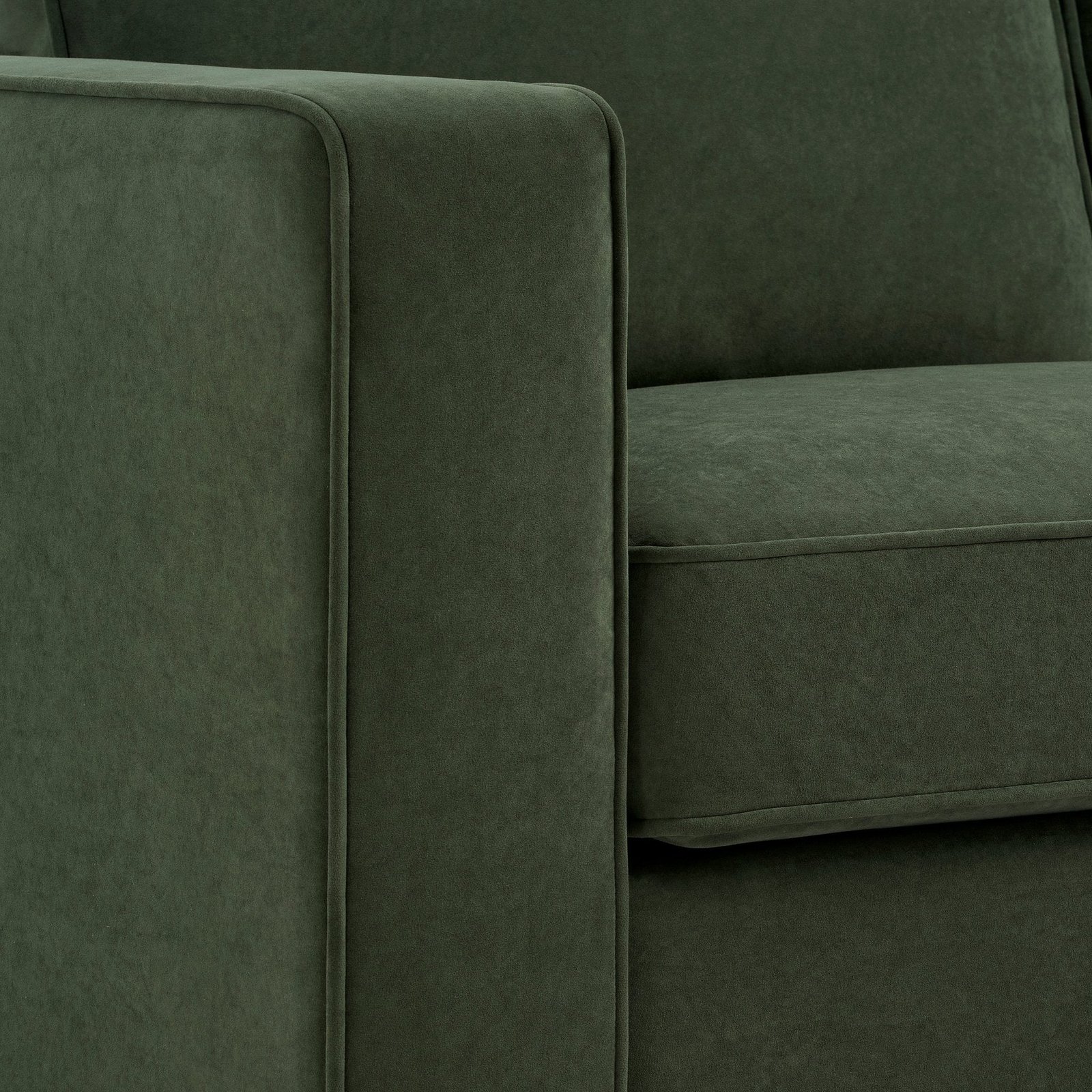 Soho Right Hand Storage Chaise Sofa - Dark Olive - Image 3